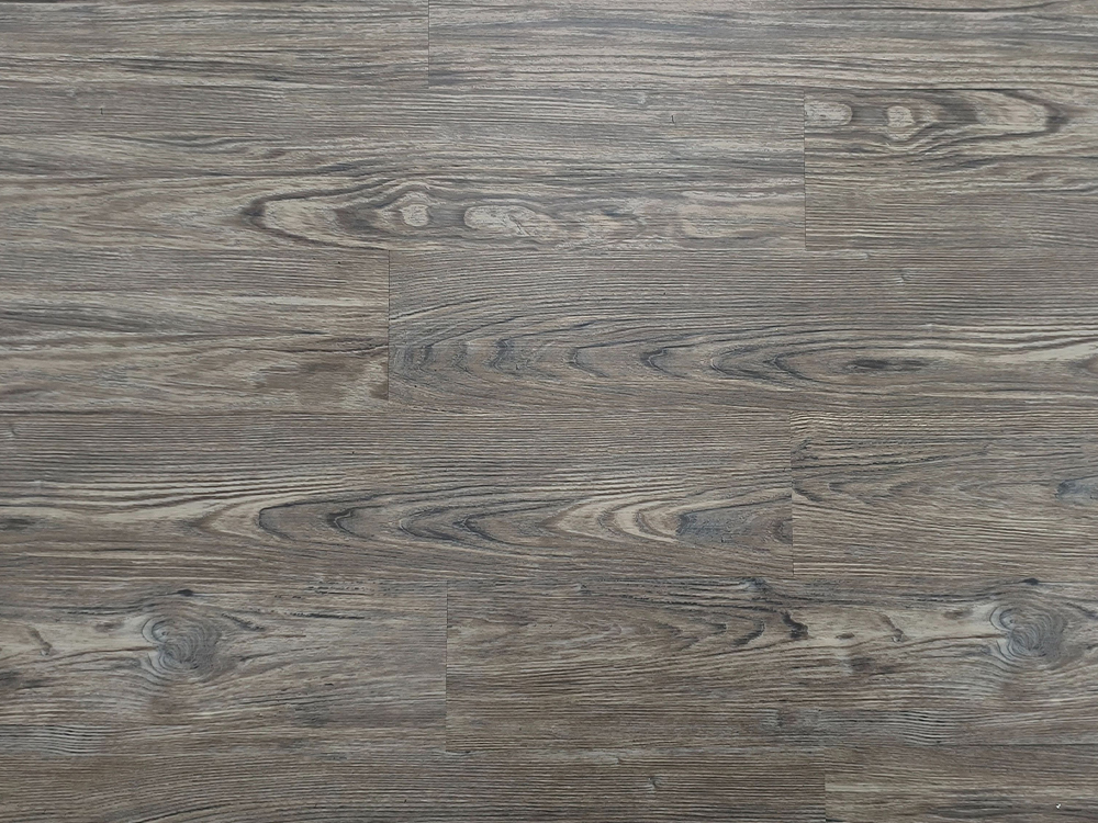 LVT Gulv Lysegrå Brun Tre 6×36